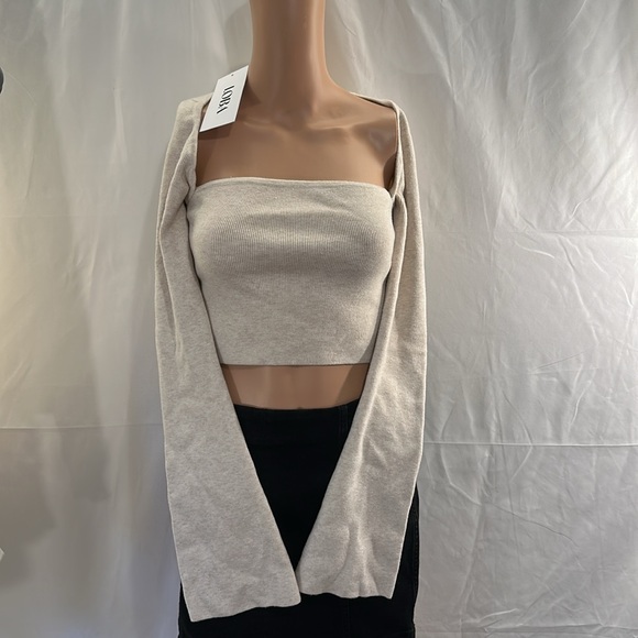 New LOBA Gavina Sweater in Ivory beige long sleeve knit wool - Picture 3 of 3